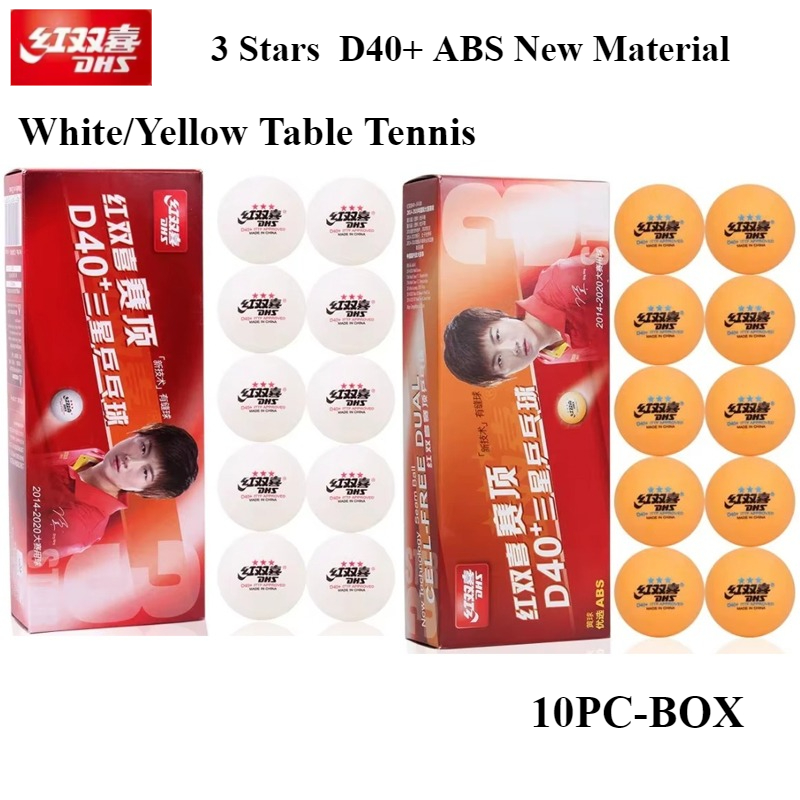 Table Tennis Olympics - 10 قطعة/صندوق 3 نجوم DHS كرات